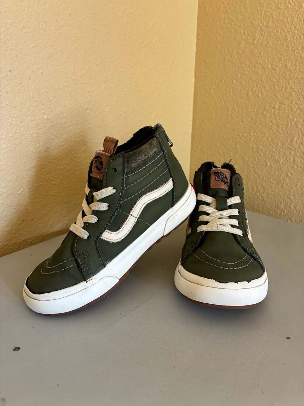 Vans Toddler SK8-Hi Zip MTE-1 Grape Leaf Green Sneakers